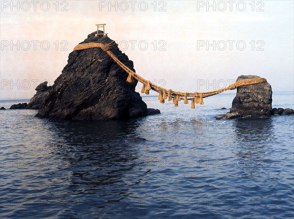 The "Wedded Rocks" at Futamigaura in Ise Bay