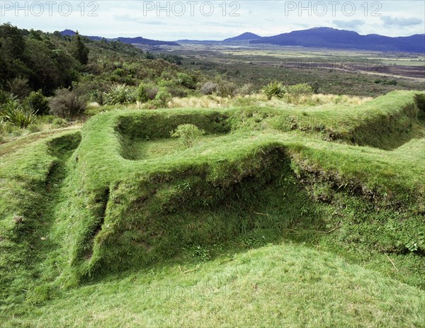 Te Porere Redoubt, south of Lake Taupo