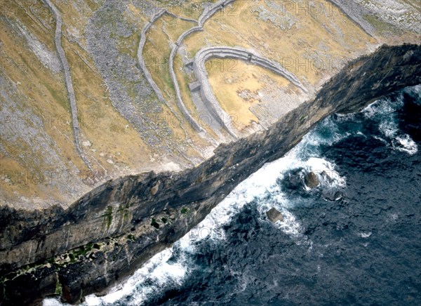 Aerial view of the Fort of Dun Aengus