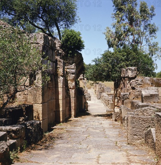 The ruins of Tipasa, a small Roman town in North Africa which flourished during the 3rd century AD