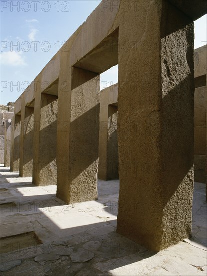 The valley temple of the pyramid of Khephren