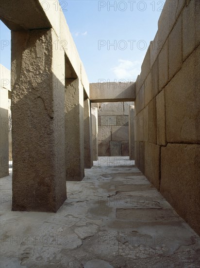 The valley temple of the pyramid of Khephren