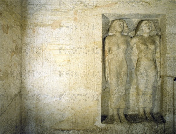 The tomb at Giza of Meresankh, one of the queens of Khephren