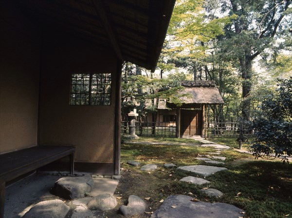 Waiting room for the formal tea house in the grounds of the Sento Imperial Palace