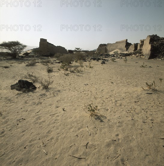 Ruins of the ancient dam at Ma'rib