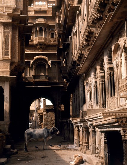 Jaisalmer, a town which for centuries commanded a strategic position on the camel train route from central Asia to India