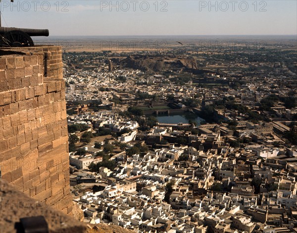 The city of Jodhpur, Rajasthan founded in 1459 by Rao Jodha, a Rajput chief