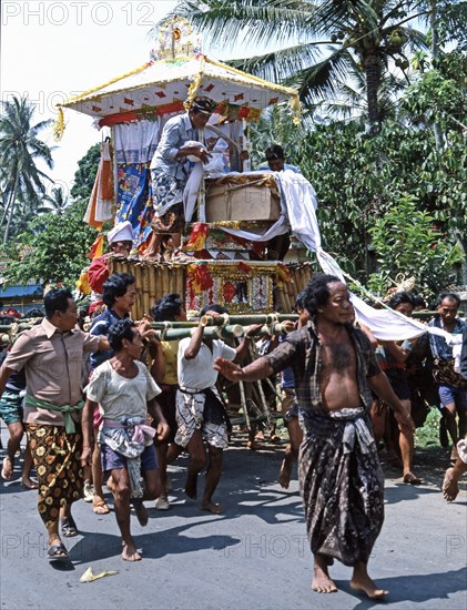 Cremations are elaborate ceremonies held days or months after death when the necessary expense can be met and an auspicious date chosen