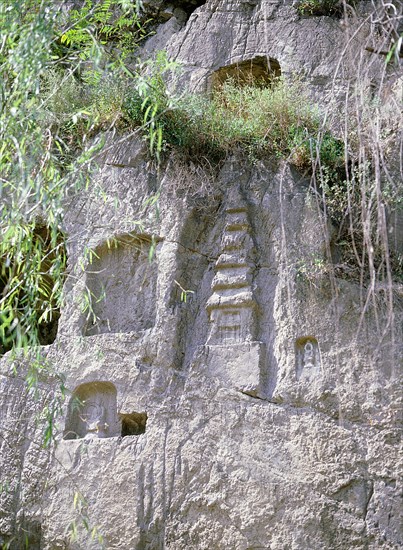 The Cliff of the Thousand Buddhas at Qianfoyan