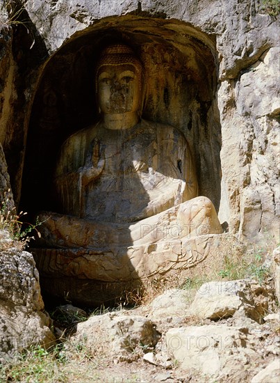 The Cliff of the Thousand Buddhas at Qianfoyan