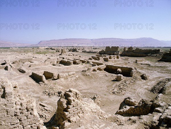 Ruins of the ancient Tang city of Gaochang, an outlying command and staging post on the Silk Road