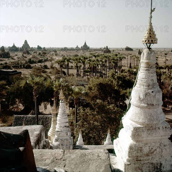 View of the stupas and temples at Pagan