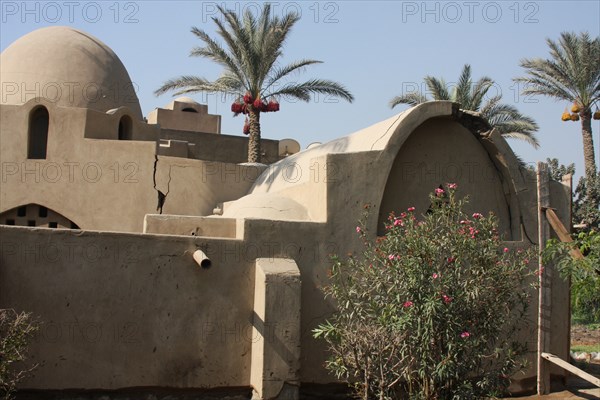 Damage to the Ramses Wissa Wassef Art Centre adobe buildings caused by rising water levels