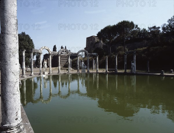 Hadrian's Villa, a complex of buildings, gardens and pools stretching for over a kilometre in length