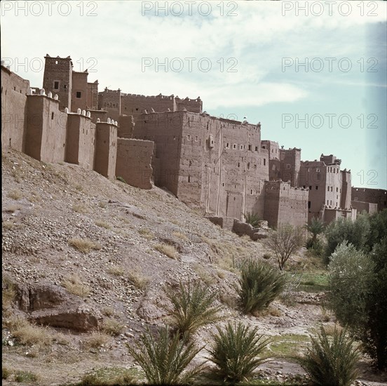 Berber kasbah in the Atlas Mountains