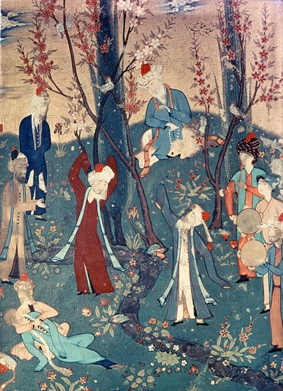 An illustration of the manuscript Khamseh by Djami