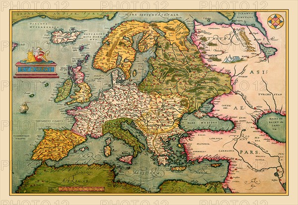 Map of Europe 1602