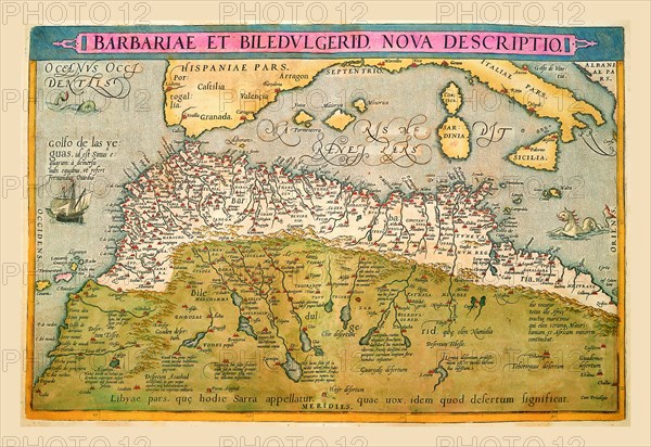 Map of Northern Africa 1602