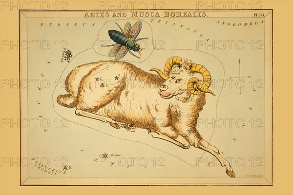 Aries and Musca Borealis 1825