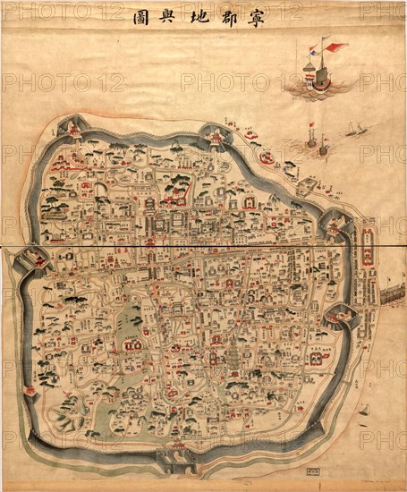 Pictorial Chinese Map 1800