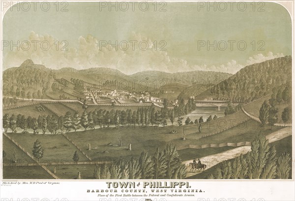 Town of Philippi, Barbour County, West Virginia. 1861 1861