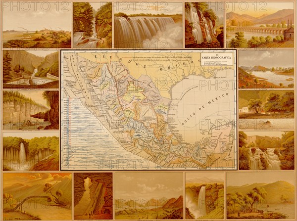 Waterfalls & Dams in Mexico 1885