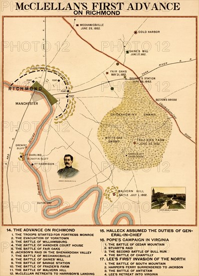 McClellan's 1st Advance on Richmond 1898