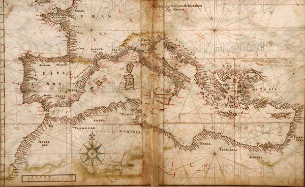 Portuguese maps of the Mediterranean Countries - 1630 1630