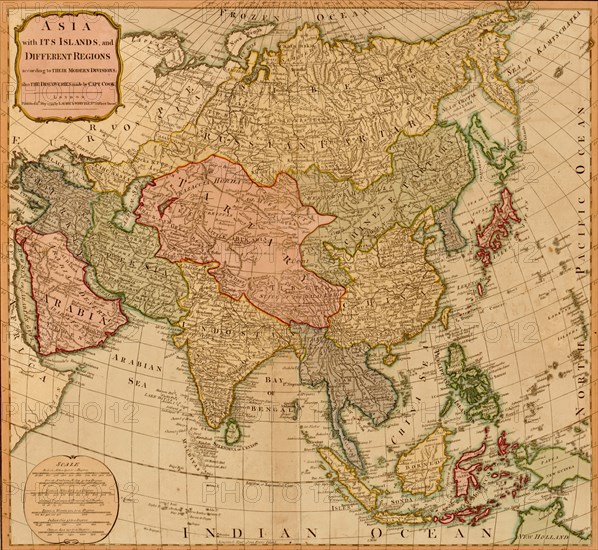 Asia - 1799 According to Captain Cook 1799