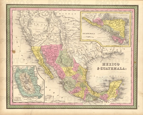Mexico & Guatamala - 1849