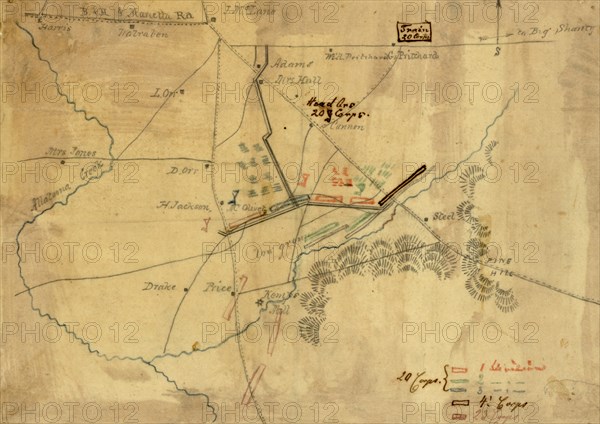 General Sherman's march south through Georgia then north to Virginia. 1864