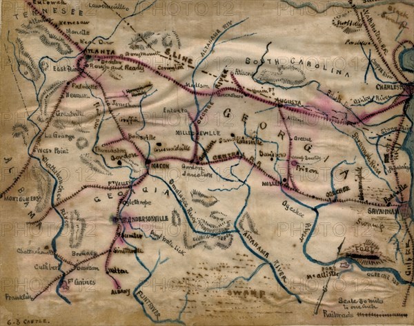 South Carolina, Georgia, Alabama, and Tennessee 1863