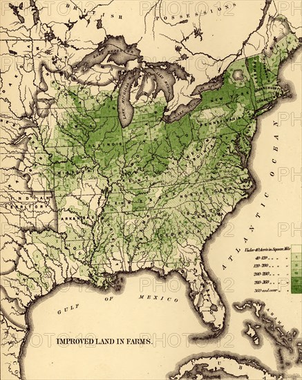 Improved land in Farm production - 1870 1870