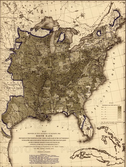 Birth rate in 1870 1870