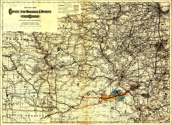 Chester, Iron Mountain & Western Railroad - 1881 1881