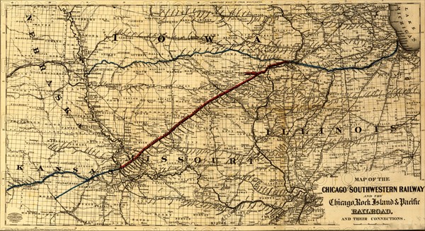 Chicago and Southwestern Railway and the Chicago, Rock Island & Pacific Railroad - 1869  1869