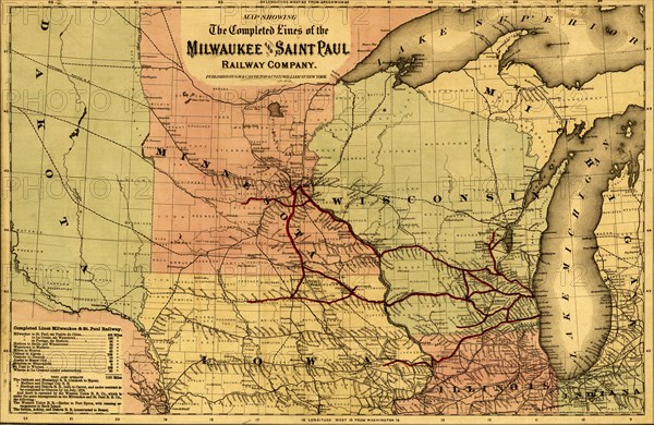 Milwaukee and Saint Paul Railway - 1872