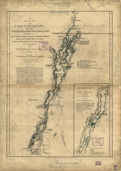 Lake Champlain, Lake George, Crown Point & St. John - 1776