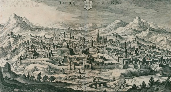 Antique Map of Jerusalem