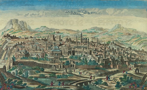 Antique Map of Jerusalem