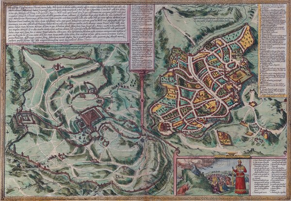 Antique Map of Jerusalem