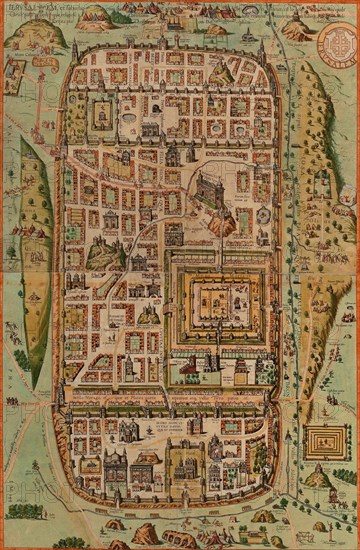 Antique Map of Jerusalem