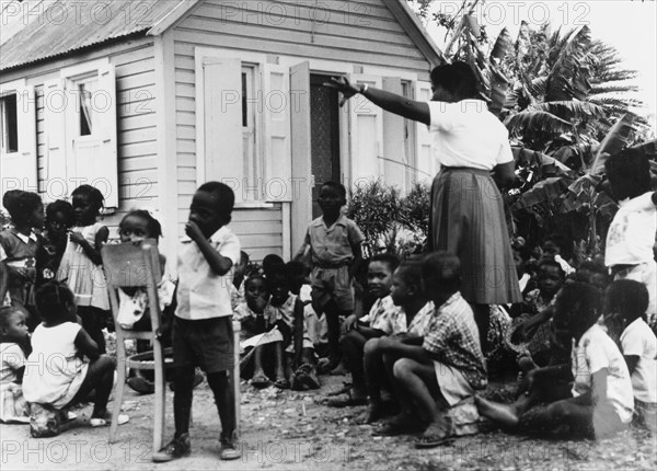 An outdoor classroom in Antigua