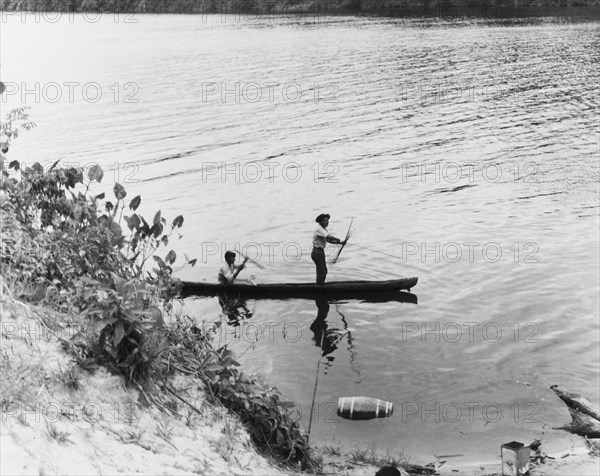 Traditional fishing in British Guyana