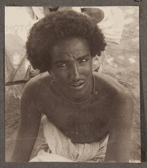 Portrait of a man from the Beni-Amer tribe