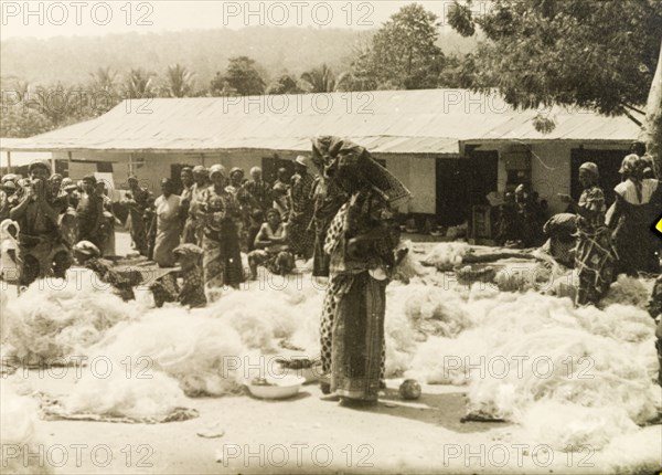 Fishing nets at a Ghanaian market