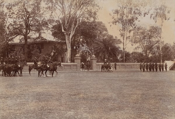 Royal visit at the Residency, Chamba