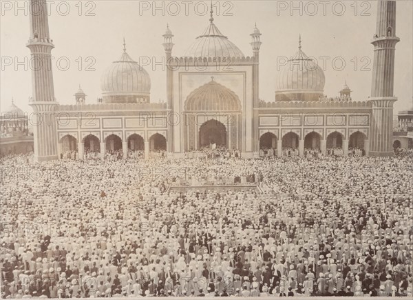 Muslims at the Jama Masjid, Delhi