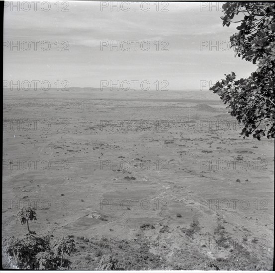 Looking over escarpment