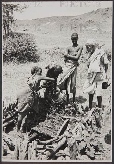 Drawing water from a well